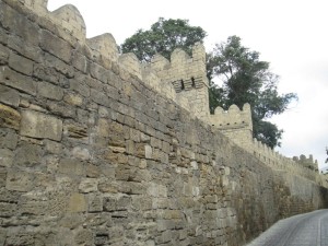 Old Baku city walls