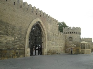 The walls of old Baku